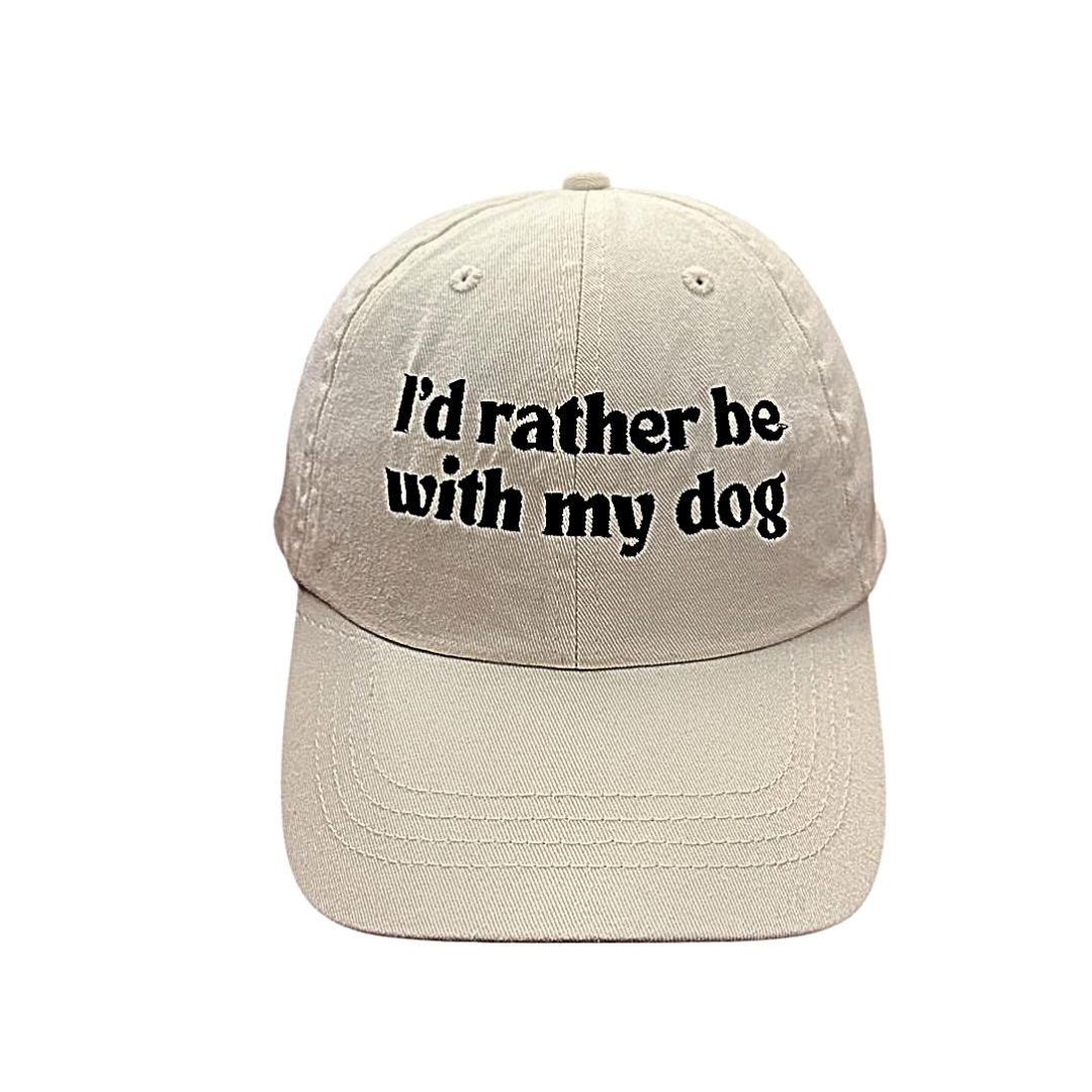 Casquettes I'd rather be with my dog ♡