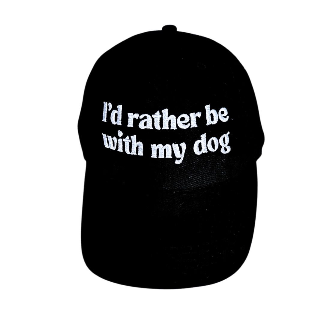 Casquettes  I'd rather be with my dog ♡