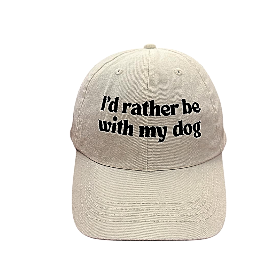 Casquettes  I'd rather be with my dog ♡