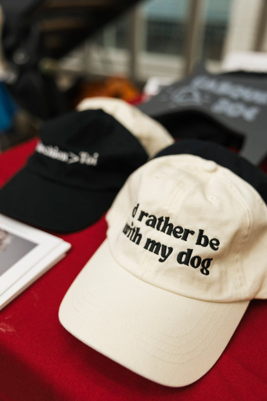 Casquettes  "I'd rather be with my dog "